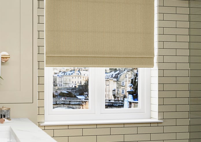 Montierre Stripe, Bare Stone - Roman Blind - Image 5